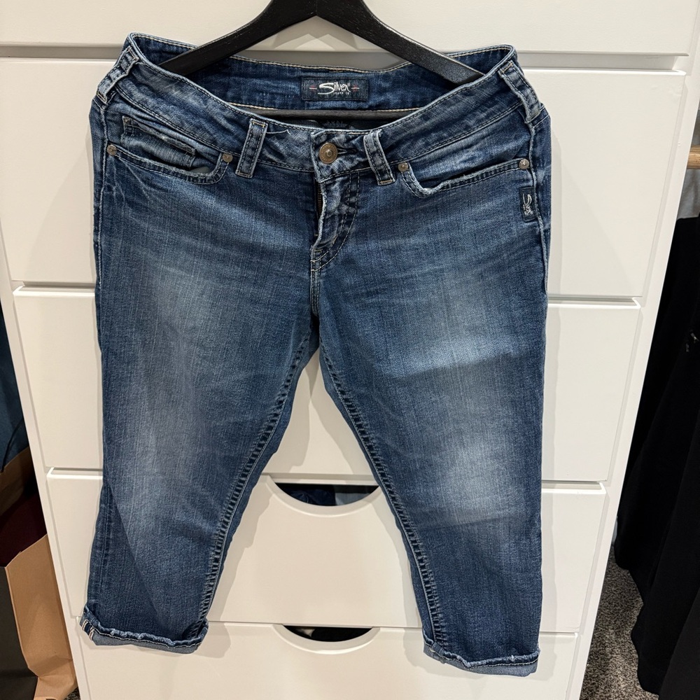 Silver Suki Capri Jeans